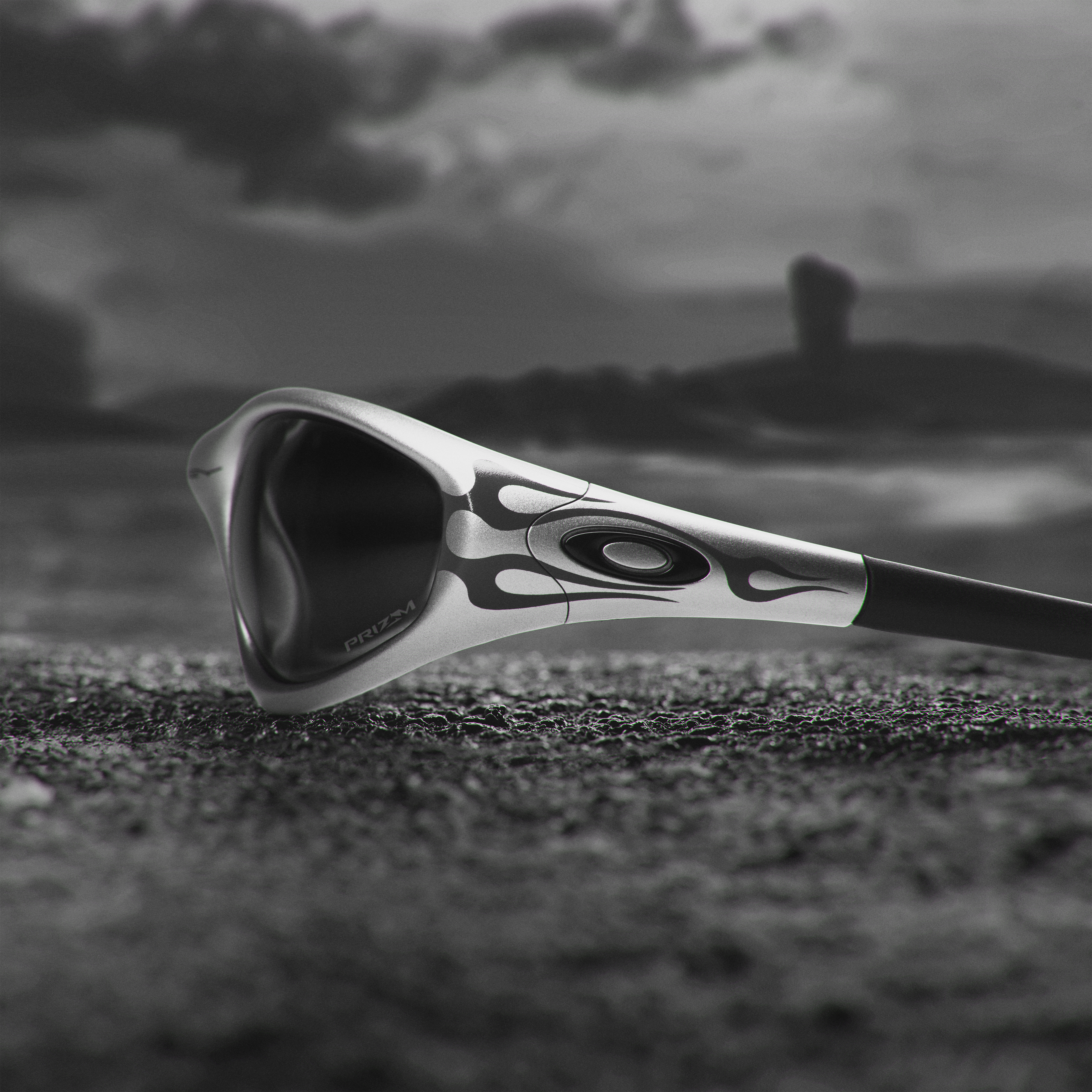 Oakley MUZM Straight Jacket 99 (X-Silver Flames & Prizm
